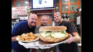 Huge 225lb Clinton Station Diner Zeus Burger [upl. by Sivrep640]