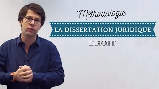 Méthodologie de la dissertation juridique [upl. by Ehcar]