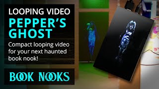 DIY Book Nook Peppers Ghost Explained [upl. by Ssepmet]