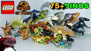 75 LEGO JURASSIC WORLD CHAOS THEORY DINOSAURS  TRex Allosaurus Atrociraptor Bumpy amp More [upl. by Louanne73]