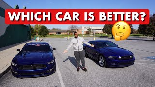 Comparison Video 2014 Mustang GT VS 2016 Mustang GT [upl. by Ajna71]