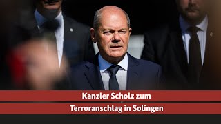 Vollständiges Statement des Bundeskanzlers zu Solingen [upl. by Selbbep279]