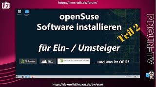 openSuse  Software installieren Teil 2 linux [upl. by Karole440]