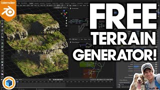 This FREE TERRAIN GENERATOR for Blender just got an update [upl. by Nottnerb]