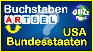 BuchstabenQuiz Bundesstaaten USA Deutsch  Wer kann das Rätsel lösen [upl. by Ttehc]