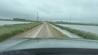 Rainwater flooding roadway in Brownton MN [upl. by Medlin]