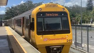 Ferny Grove SMU240 Arriving At Ferny Grove Train Station Platform 2 [upl. by Aneris]