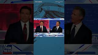 Newsom corrects DeSantis pronunciation of quotKamalaquot during debate shorts [upl. by Vittorio]