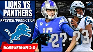 Lions Vs Panthers PreviewPrediction MOSELEY amp JAMO DEBUT Montgomery BIG GAME IR [upl. by Lyell67]