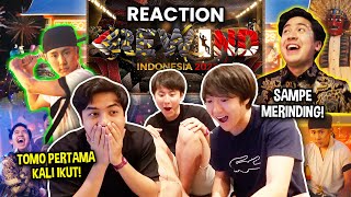 REACTION REWIND INDONESIA 2023 TOMO PERTAMA KALI IKUT SAMPE MERINDING [upl. by Atnomed]