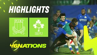 HIGHLIGHTS  Italy v Ireland  Six Nations Under20s [upl. by Talanta]