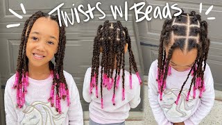 Curly to Twist Hairstyle for Little Girls [upl. by Pich]