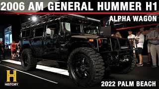 SOLD 2006 AM General Hummer H1 Alpha Wagon wTyler Hoover amp April Rose  BARRETTJACKSON PALM BEACH [upl. by Ecenahs]