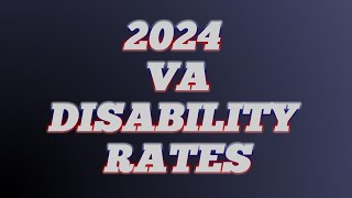 VA Disability Pay Chart 2024 Rates 2025 Updated Link In Description [upl. by Eivets]