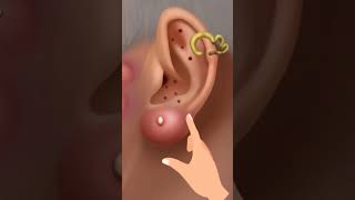 asmr ear cleaning animation asmrvideo relaxing animation asmr satysfying relax [upl. by Ainadi]