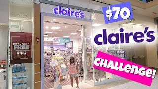 70 CLAIRES SHOPPING CHALLENGE [upl. by Medeah]