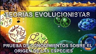 TEORÍA EVOLUCIONISTA PRUEBA DE CONOCIMIENTOS [upl. by Guinn526]