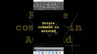 Rotate Command in AutoCAD in hindi  rotate command in AutoCadHow to rotate a line in AutoCAD [upl. by Tatiana77]