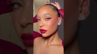 Pomegranate colors for the holidays 🥰 makeuptutorial makeuphacks grwm holiday [upl. by Damle]