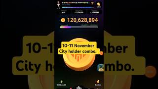 City holder combo 1011 November 2024rabbitech shorts viralshort cityholdercombo crypto combo [upl. by Osric]