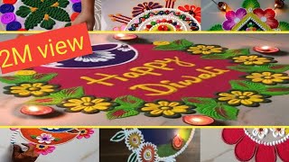 Rangoli for diwalinew designhappy diwali live design [upl. by Sigsmond]