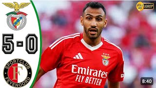 Benfica vs Feyenoord 5  0  ALL GOALS amp HIGHLIGHTS  Friendly match 2872024 [upl. by Enattirb]