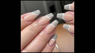 gray nail art designs amazingandattractivenailartdesigns nailartdesigns [upl. by Ecnarret]