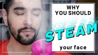 5 Reasons You Should Steam Your Face DIY Facial Steaming At Home  Grooming Skincare ✖ James Welsh [upl. by Verger]