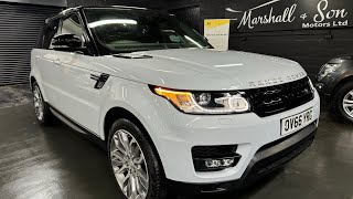 2017 LandRover RangeRover Sport HSE 30 SDV6 306 Ps Euro6  Yulong White  44k miles [upl. by Maker]