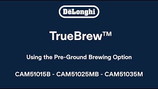 How to Use the PreGround Brewing Option on your TrueBrew™ Coffee Maker [upl. by Santini]