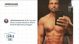 Rafael Amaya es criticado por editar foto de su cuerpower  Qué Chulada [upl. by Delfeena]