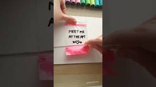 apt 💗Cute Zip Lock Bag slime Trick art drawing rosé rose slime [upl. by Atteugram]