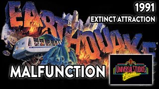 Earthquake The Big One  Universal Studios Florida 1991  Malfunction [upl. by Janek794]