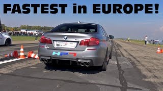 FASTEST BMW M5 in EUROPE 850HP BMW M5 F10 HPT Stage 3 [upl. by Uball]