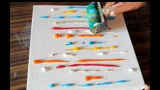 How to create Textured Abstract Painting Background  Satisfying  Easy  Daily Art TherapyDay 016 [upl. by Florio]