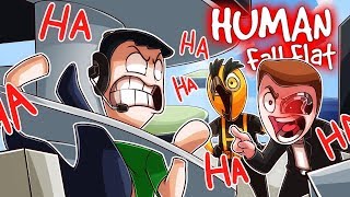 NOGLA IS STUCK IN THIS GLITCH Human Fall Flat Funny Moments [upl. by Gerhan]