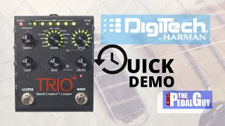 ThePedalGuy Presents the Digitech Trio Plus Looper and Band Creator Pedal Quick Start [upl. by Notsruht939]