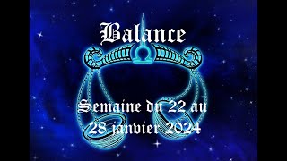 Balance  Guidance du 22 au 28 janvier 2024  Reprise dune relation lespoir renaît [upl. by Lenoj]