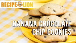 Easy Cookie Recipe Banana Chocolate Chip Cookies [upl. by Candless]