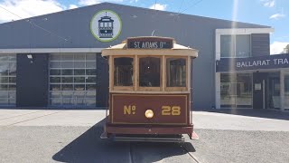 Riding on SEC Ballarat No 28  1916 part 2 tram [upl. by Fogg]