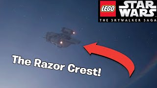 How To Unlock The Razor Crest In LEGO Star Wars The Skywalker Saga Mandalorians Ship [upl. by Ttoile588]