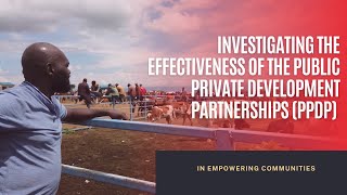 Investigating Effectiveness of the PublicPrivate Development Partnerships PPDP [upl. by Hirschfeld716]