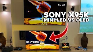 Sony X95K Mini LED vs LG C2 OLED Which TV is Better [upl. by Aileen]