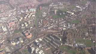 Aerial Views Around Leeds amp Bradford West Yorkshire UK  January 2013 [upl. by Meibers]