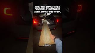 Hauling Lumber in a Tesla Model S Plaid 🇺🇸 [upl. by Shaddock695]