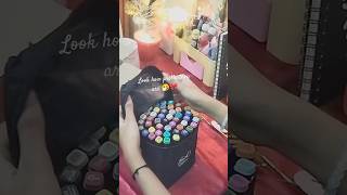 Unboxing my new touch markers 😀💗link in the pinned comment music vibrasonic markers likeforlikes [upl. by Sivaj]