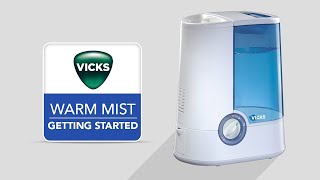 Vicks Warm Mist Humidifier V750  Getting Started [upl. by Philipson234]