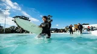 URBNSURF Melbourne powered by Wavegarden Cove technology [upl. by Adnovay901]