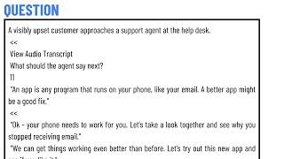 quotA visibly upset customer approaches a support agent at the help deskView Audio Transcript [upl. by Aman858]