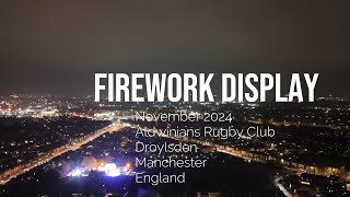 2024 Firework Display over Droylsden Bonfire Night 4K with sound [upl. by Ondrea]